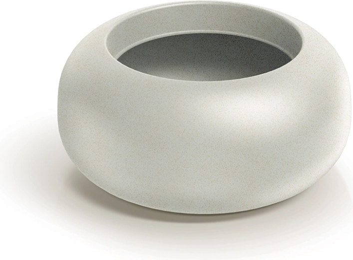 ULPHO BOWL Blumen-Schale 48 cm – sandfarben, für Außen- und Innenbereich