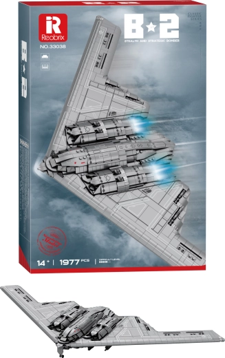 B-2-Spirit-Bomber-Bausatz (1977 Teile)
