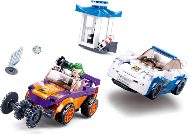 Bausatz Polizeijagd mit Aufziehauto