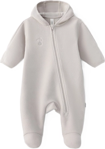Fleece-Overall LEOKID Tony sand shell, Gr. 74