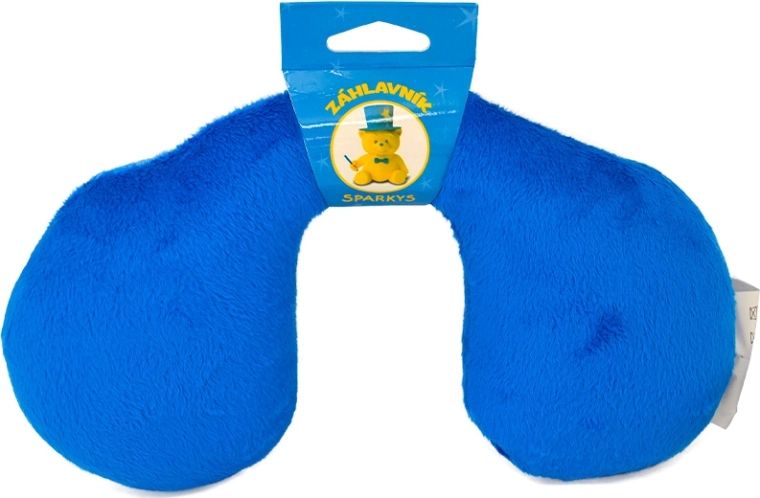 Kopfkissen für Kinder blau 10 × 23 cm
