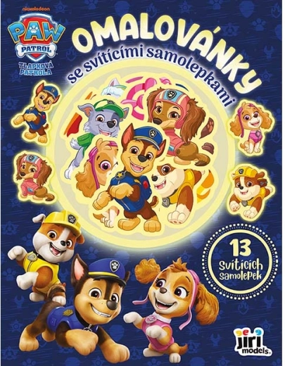 Malbuch mit leuchtenden Stickern – Paw Patrol