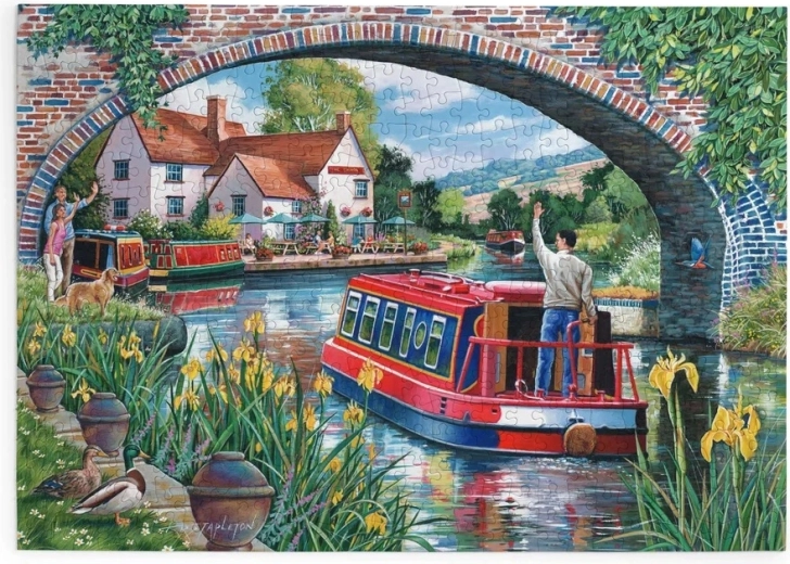 House of Puzzles Puzzle Fahrt unter der Brücke, 500 große Teile