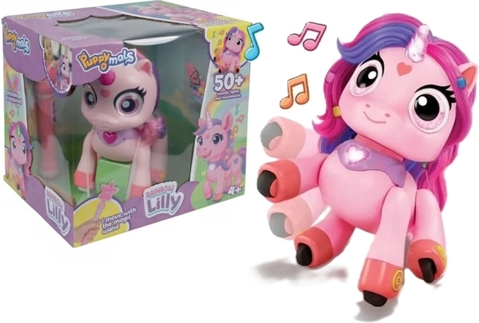 Xtrem Bots RC-Regenbogen-Lilly, interaktives Roboter-Einhorn