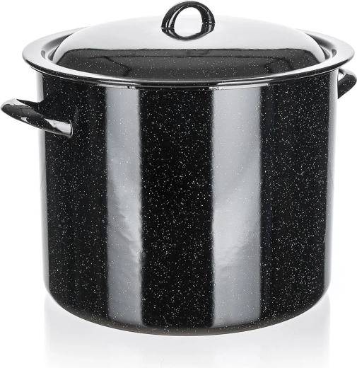 Emaille-Topf mit Deckel 28 cm, 14 l