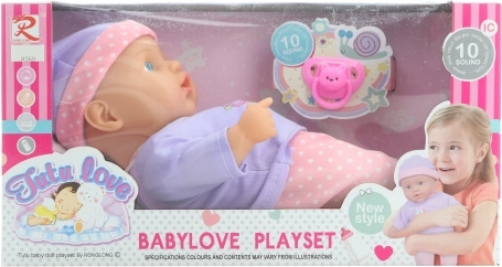 Baby mit Geräuschen und weichem Körper, 27 cm