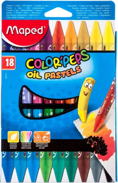 Dreieckige Ölpastelle Maped Color'Peps 18 Stk