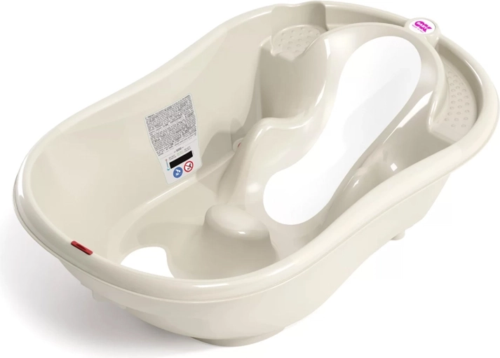Okbaby Onda Evolution mitwachsendes rutschfestes Babybad 0–12 Monate, weiß