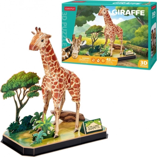 3D-Puzzle Giraffe CUBICFUN – tierische Freunde, 43 Teile