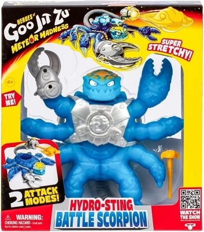 Goo Jit Zu Hydro-sting Battle scorpion – super elastische Actionfigur - 1 Stück