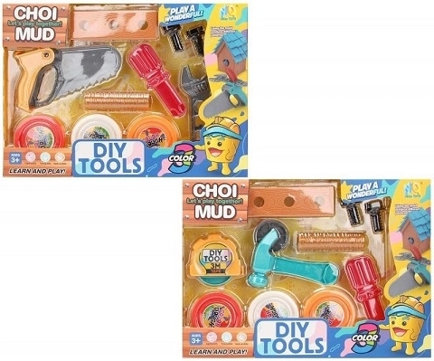 Kreativ-Set mit Knete und Kinderwerkzeug