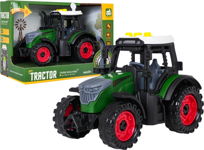Interaktiver Traktor mit Licht und Sound, dunkelgrün – 1 Stück