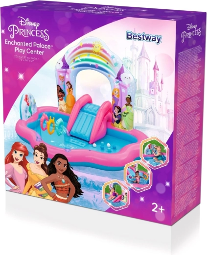 Aufblasbares Spielcenter Disney Princess mit Rutsche und Sprühdusche