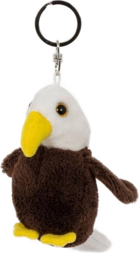 Plüsch-Schlüsselanhänger Adler 9 × 6 cm