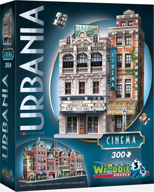 WREBBIT 3D-Puzzle Urbania: Kino, 300 Teile