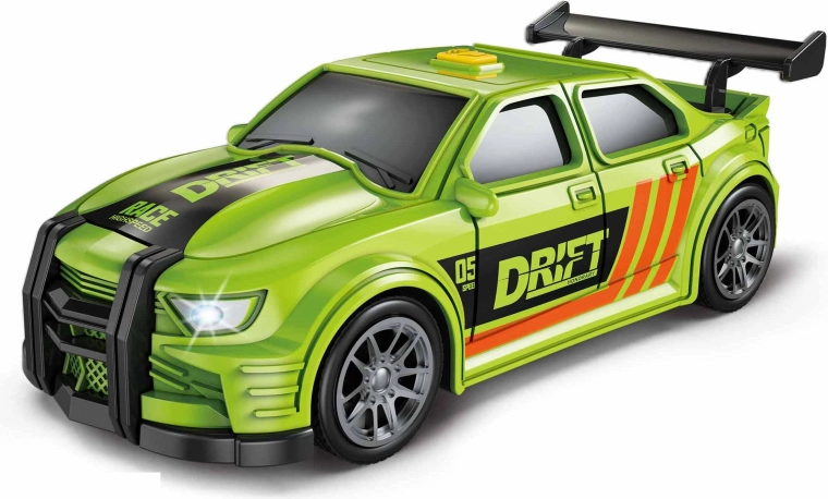 Grünes Rennauto mit Licht- und Soundeffekten, 16 cm