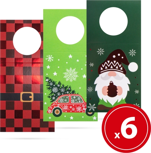 Weihnachtswünsche für Flaschen, 6 Stück