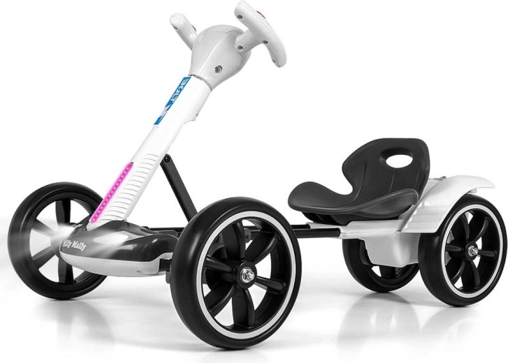 Elektrisches Kinder-Go-Kart Milly Mally Bolt weiß