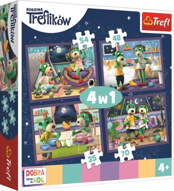 Puzzle Gute Nacht Treflíci - Abendrituale 4v1