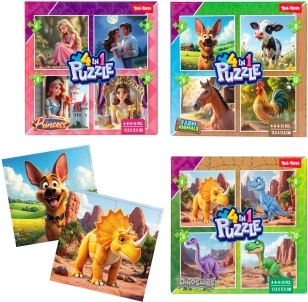 Puzzle 4 in 1 für die Kleinsten