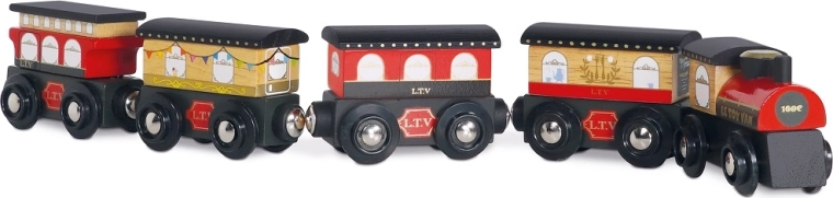 Holzeisenbahn Royal Express mit Waggons von Le Toy Van