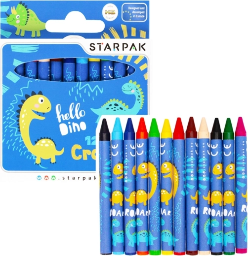 Wachsmalstifte Dino – 1 Packung