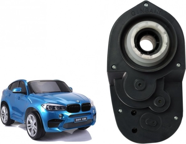 Motor mit Getriebe für elektrisches Kinderauto BMW X6M – rechte Seite