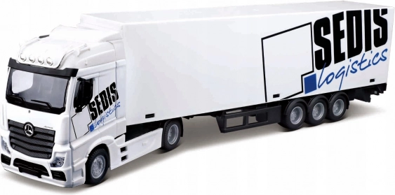 Bburago Mercedes‑Benz Actros SEDIS Logistics 1:43 mit Gabelstapler und Zubehör