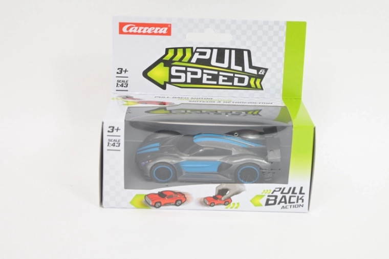 Carrera Pull Speed Hypercar 1:43 anthrazitblau