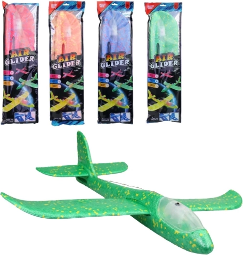 Leuchtendes Wurf-Flugzeug aus Polystyrol – 1 Stück