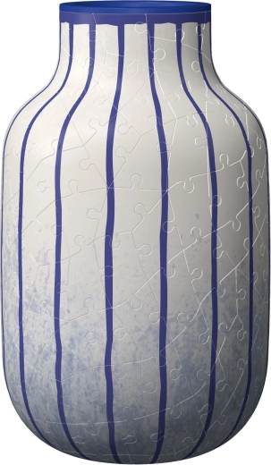Moderne Vase Blue line – 3D-Puzzle