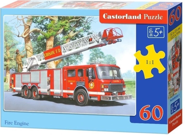 Kinderpuzzle Feuerwehrauto, 60 Teile
