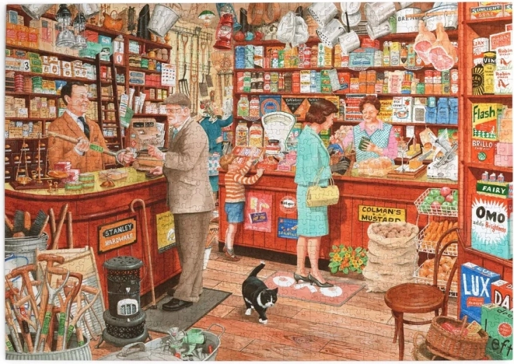 Puzzle House of Puzzles Dorfladen 1000 Teile