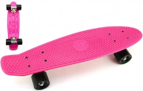 Pennyboard 60 cm mit Metallachsen und einer Tragfähigkeit von 90 kg – Rosa