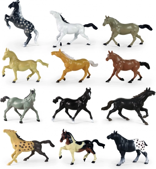 Plastikpferdchen 17 cm – Set aus Sammlerfiguren