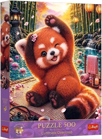 Trefl Puzzle 500 Premium Plus – Cuteness Overload: bezaubernder roter Panda