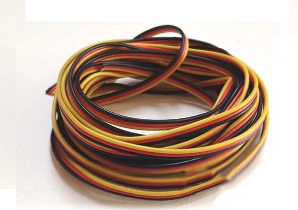 Dreipoliges flaches Servo-Kabel HITEC 3×0,13 mm - 1 m