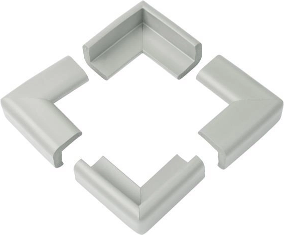 BabyOno Eckenschutz, 4 Stk., grau