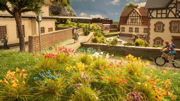 Noch farbige Modellblumen (250 Stk.)