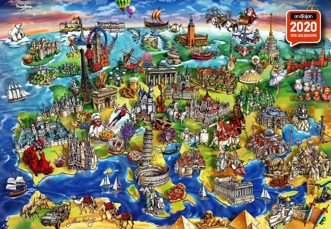 ANATOLIAN Puzzle Europäische Welt 1500 Teile