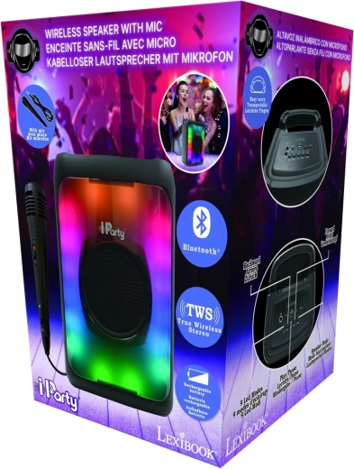 Lexibook Bluetooth-Karaoke-Lautsprecher mit Mikrofon