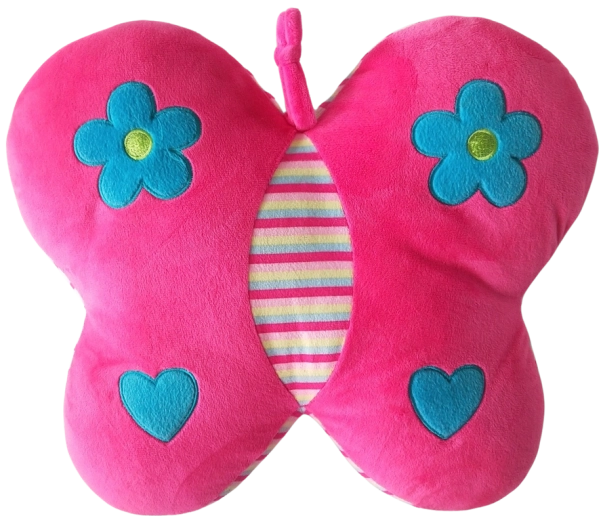 Schmetterlingskissen 38 cm aus weichem Plüsch