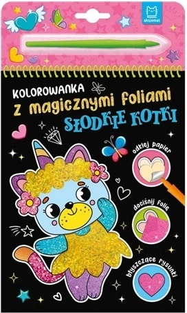 Malbuch mit magischen Folien „Süße Kätzchen“