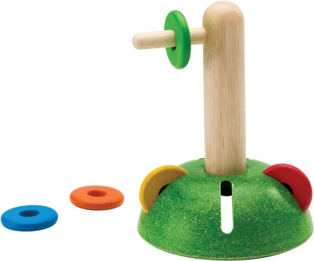 PlanToys horizontales Auffädeln von Ringen