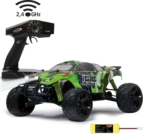 RC-Monstertruck Jamara Veloce 4WD 1:10 mit LED-Beleuchtung
