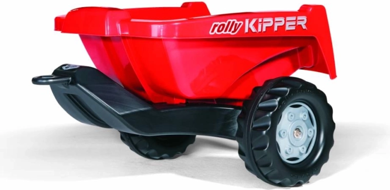 Roter kippbarer Traktoranhänger Kipper
