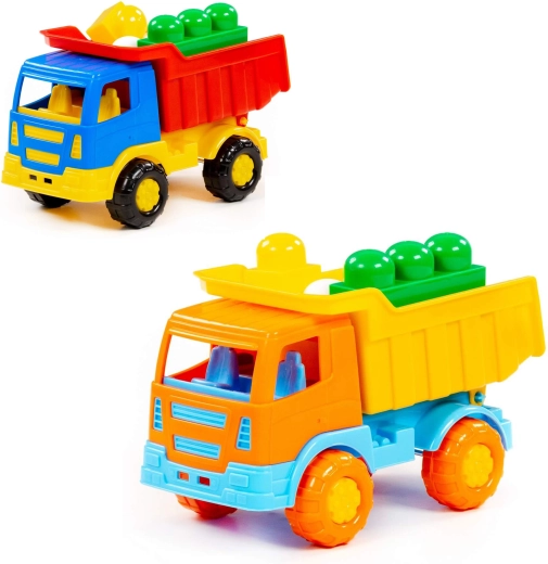 Kinder-Kipplaster Salute mit Junior-Baukasten (9 Teile) – 1 Stück