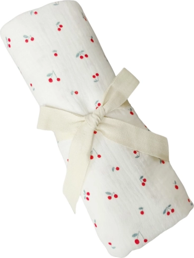 Carlo Baby Musselin-Decke Kirsche