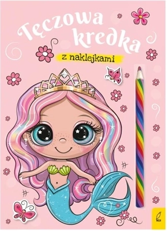 Malbuch „Meeresfee“ mit Regenbogen-Buntstift