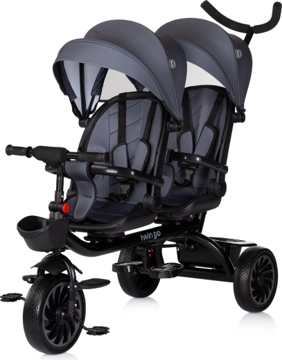 Chipolino Dreirad für Zwillinge Twin Go charcoal